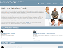 Tablet Screenshot of patientcoach.com